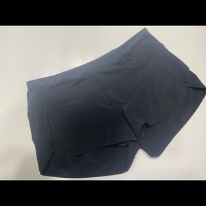 Black Lululemon running shorts